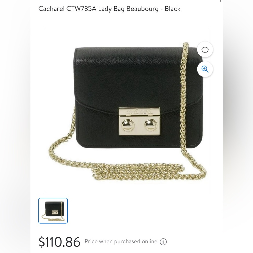 Cacharel CTW735A Lady Bag Beaubourg - Black